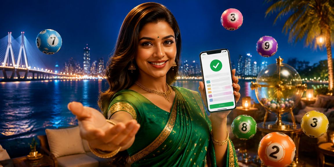 Mumbai Bandra market and lottery ticket seller in saree